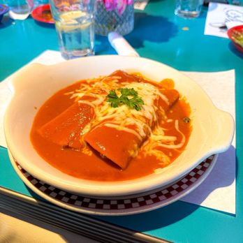 Red Iguana 2 - Mango Enchiladas - Mexican Near Me - Salt Lake City, Utah