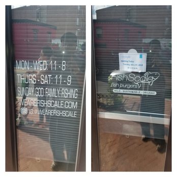 FishScale - Door and internet says they were supposed to be open hours ago. Hmm....oh well. #mixedmessages - Burgers Near Me - Washington, DC, District of Columbia