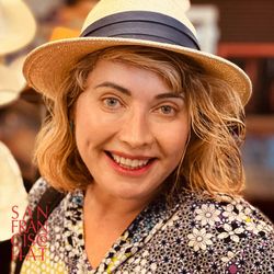 San Francisco Hat - Marianna came by the factory and tried on this Ray Panama and fell in love with it.
