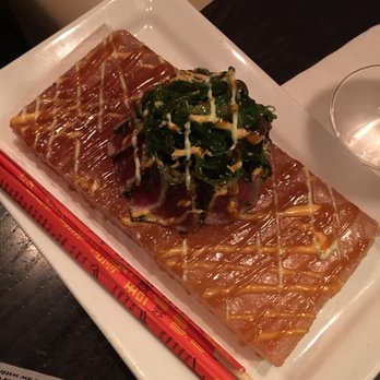 Moonstones - Ahi Tuna Tataki - Live/Raw Food Near Me - Chelmsford, Massachusetts Moonstones - Ahi Tuna Tataki - Live/Raw Food Near Me - Chelmsford, Massachusetts