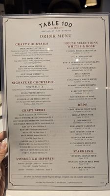 Menu photo 5 Table 100 Flowood, MS