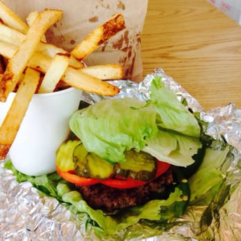 Five Guys - Gem's Little Lunch: Lettuce-wrapped, Little custom hamburger & Little fry (5 gems!) - Burgers Near Me - Champaign, Illinois