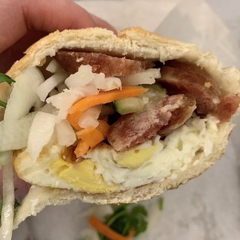 Cam Hung - 10B Eggs and Sausage Sandwich - Vietnamese Near Me - Sunnyvale, California Cam Hung - 10B Eggs and Sausage Sandwich - Vietnamese Near Me - Sunnyvale, California