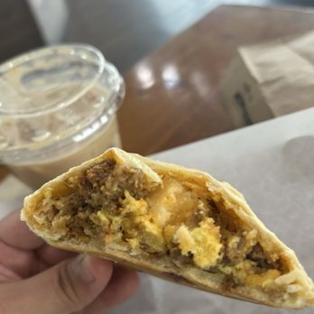 Big E Cafe - Chorizo & egg empanada - Coffee & Tea Near Me - San Jose, California