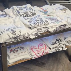 Bella Gifts Custom Prints - Already custom printed t shirts to choose from starting at $15 and up