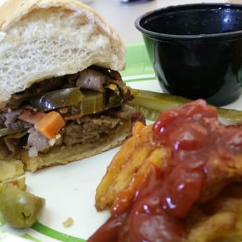 Dexter's Pub - Cross section of the Windy City with giardinierra and au jus. Waffle fries side. - Pubs Near Me - Madison, Wisconsin Dexter's Pub - Cross section of the Windy City with giardinierra and au jus. Waffle fries side. - Pubs Near Me - Madison, Wisconsin