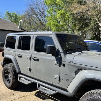 Tint 4 All - Wrangler completed in carbon film - Car Window Tinting Near Me