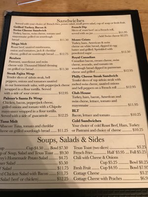 Menu photo 6 Palmer's Cafe Bend, OR