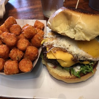 PINCHO - Egg n burger and sweet potato tots - Latin American Near Me - Pembroke Pines, Florida PINCHO - Egg n burger and sweet potato tots - Latin American Near Me - Pembroke Pines, Florida