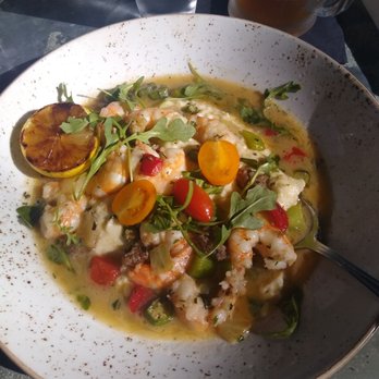 The Ice Plant - Awesome shrimp and grits! - Cocktail Bars Near Me - St. Augustine, Florida