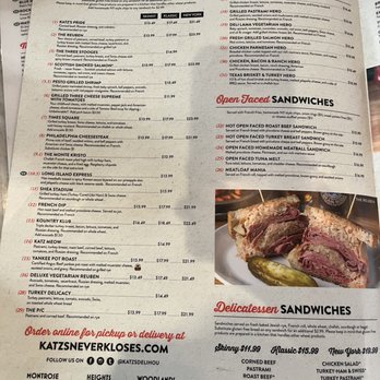 Katz's - Menu - Delis Near Me - Houston, Texas Katz's - Menu - Delis Near Me - Houston, Texas