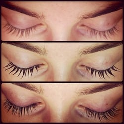 Sugarpuss Beauty Petite Spa & Boutique - A Sugarpuss Lash Tint: Before, During & After.