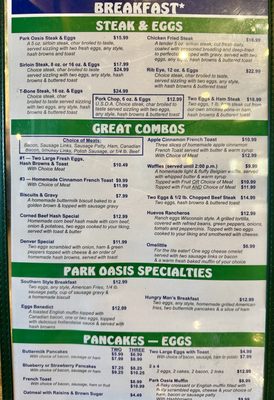 Menu photo 2 Mauston Park Oasis Restaurant & Bakery Mauston, WI Menu photo 2 Mauston Park Oasis Restaurant & Bakery Mauston, WI