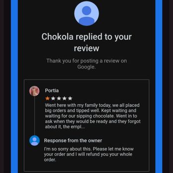 Chokolà - Owner said they would refund me but never did, just lip service. - Chocolatiers & Shops Near Me - Taos, New Mexico Chokolà - Owner said they would refund me but never did, just lip service. - Chocolatiers & Shops Near Me - Taos, New Mexico
