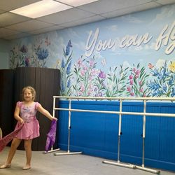Creative Dance Theatre - The beautiful You Can Fly Wall in studio