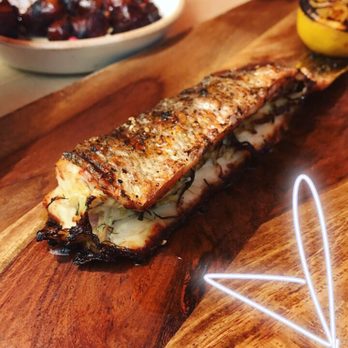 Vaca - Fennel stuffed Branzino - Tapas/Small Plates Near Me - Costa Mesa, California Vaca - Fennel stuffed Branzino - Tapas/Small Plates Near Me - Costa Mesa, California