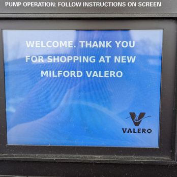 Valero - a sign that reads welcome thank you for shopping at new milford valero - Gas Stations Near Me - New Milford, Connecticut Valero - a sign that reads welcome thank you for shopping at new milford valero - Gas Stations Near Me - New Milford, Connecticut