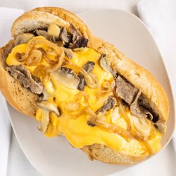 Gyro George - Philli Steak Sandwich (with Melted Cheddar)