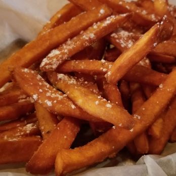 Brew and Bird - Sweet potato fries with powdered sugar. - Beer Bar Near Me - Decatur, Georgia Brew and Bird - Sweet potato fries with powdered sugar. - Beer Bar Near Me - Decatur, Georgia