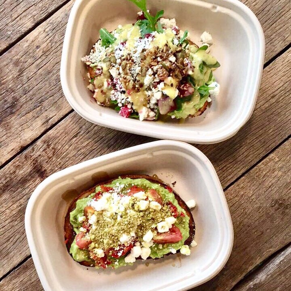 Avo - Beets & Blue Toast (top) and Mediterranean Toast (bottom) - Sandwiches Near Me - Brooklyn, New York