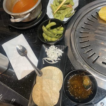 DTLA AYCE KBBQ - Taco plate Edamame - Korean Near Me - Los Angeles, California DTLA AYCE KBBQ - Taco plate Edamame - Korean Near Me - Los Angeles, California