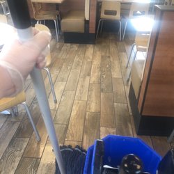 Wendy's - Me cleaning the floors XD