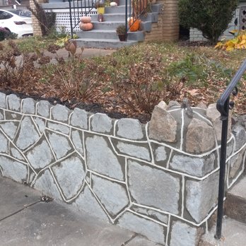 David Ricard Masonry - Stone wall after repair. - Masonry/Concrete Near Me - Washington, DC, District of Columbia