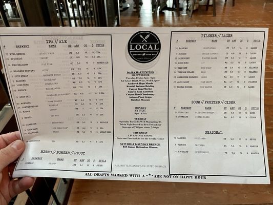 Menu photo 8 Local Kitchen & Beer Bar Fairfield, CT