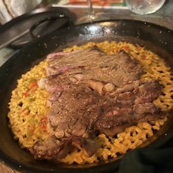 El Gato de Lavapiés - Arroz txuleta. Pronounced chuleta. Rice with ribeye.