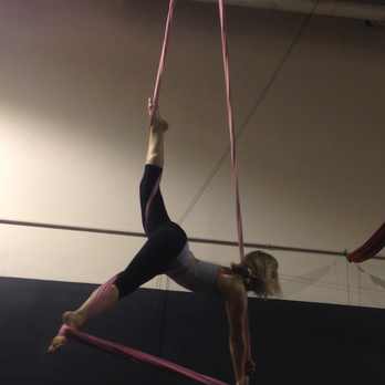 The Aerial Classroom - One of my better Triangles on tissu. :D - Aerial Fitness Near Me - Valencia, California