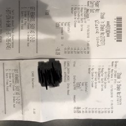 a receipt for a restaurant a receipt for a restaurant