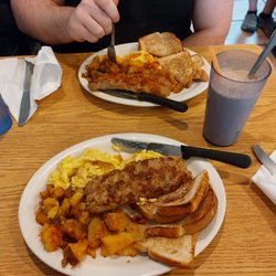 Allen Street Diner - Italian breakfast with chocolate milkshake after bloodwork
