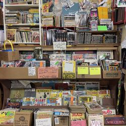 East Fork Mall - One small part of the books and comics available in six booths on the far left wall (Row A).
