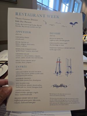Menu photo 8 Sandbar Cold Spring Harbor, NY