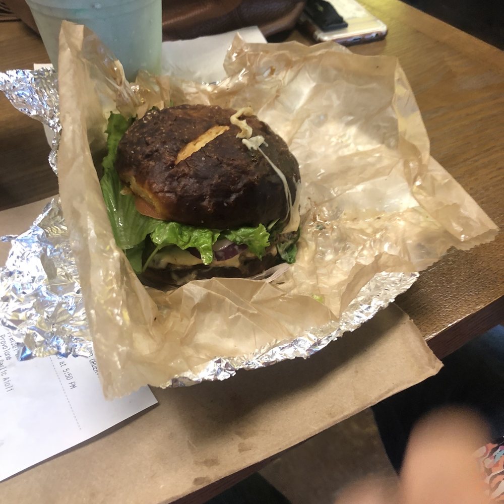 Tony Beef - Beef patty with pretzel bun - Burgers Near Me - Galloway, New Jersey