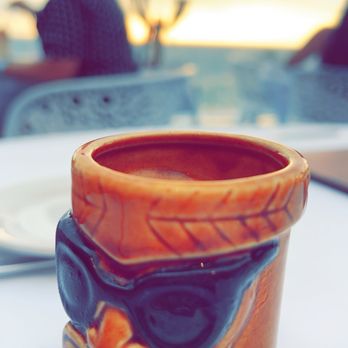 Mar y Vino - Cute tiki cup that our complementary drink came in! - Lounges Near Me - Puerto Vallarta, JAL