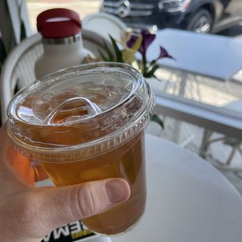 Grinder’s Coffee Bar - Iced Jasmine Tea - Coffee & Tea Near Me - Houston, Texas