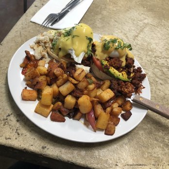 Cafe Topes - Mac'n Benedict and the left mexican on the right - Coffee & Tea Near Me - Carlsbad, California Cafe Topes - Mac'n Benedict and the left mexican on the right - Coffee & Tea Near Me - Carlsbad, California