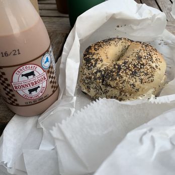 Spread Bagelry - a bagel and a bottle of milk - Coffee & Tea Near Me - Bryn Mawr, Pennsylvania Spread Bagelry - a bagel and a bottle of milk - Coffee & Tea Near Me - Bryn Mawr, Pennsylvania