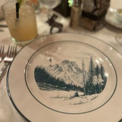 Jenny Lake Lodge Dining Room - Teton plates