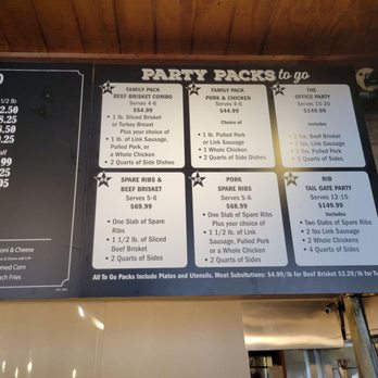 Gabby's BBQ - Menu - Barbeque Near Me - Houston, Texas