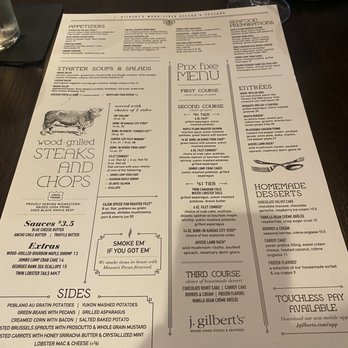 J Gilbert's - Menu - Bars Near Me - Omaha, Nebraska