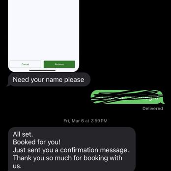 Sand and Sea Spa - Here's a text message of her, confirming the appointment. - Massage Near Me - Torrance, California Sand and Sea Spa - Here's a text message of her, confirming the appointment. - Massage Near Me - Torrance, California