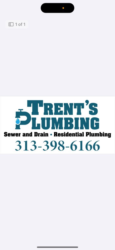 Slide of Trent’s Plumbing