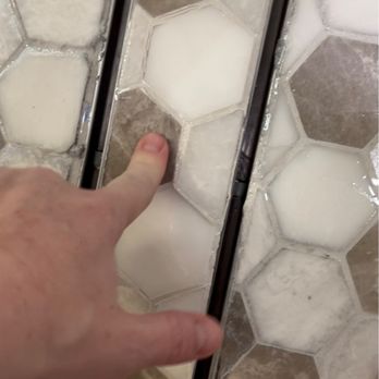 Bauman Builds - Linear shower drain, grout it soft and tiles can easily come out. - Handyman Near Me