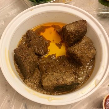 Awang Kitchen - 4 pieces beef rendang - Indonesian Near Me - Elmhurst, New York