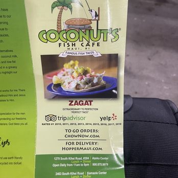 Coconut's Fish Cafe - Kamaole - Coconut's Fish Cafe Brochure and description - Seafood Near Me - Kihei, Hawaii