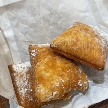 PJ's Coffee - Beignets with lite powder sugar - Desserts Near Me - Laurel, Maryland PJ's Coffee - Beignets with lite powder sugar - Desserts Near Me - Laurel, Maryland