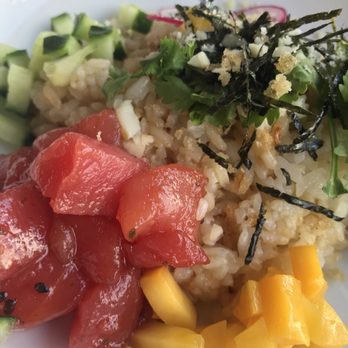 Earls Kitchen + Bar - Tuna Poke Bowl (this is only half) so fresh dissolved in mouth! - Canadian (New) Near Me - Kelowna, British Columbia