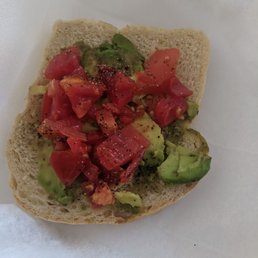 "avocado toast" it wasn't toasted